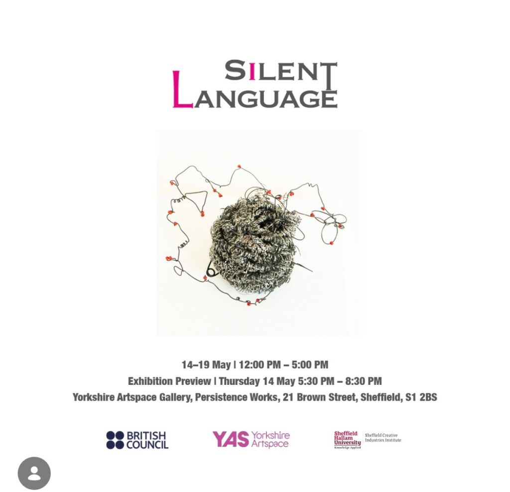 poster for Silent Language exhibition